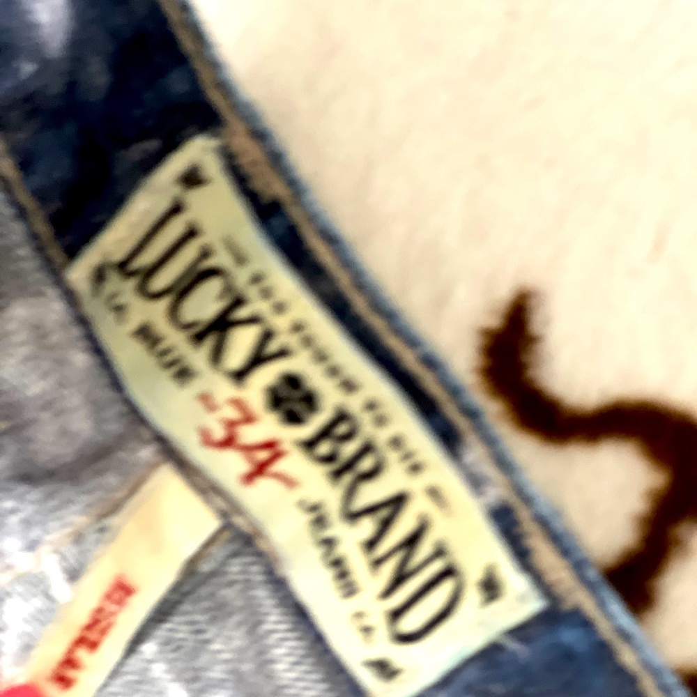 Men’s Lucky brand jeans.